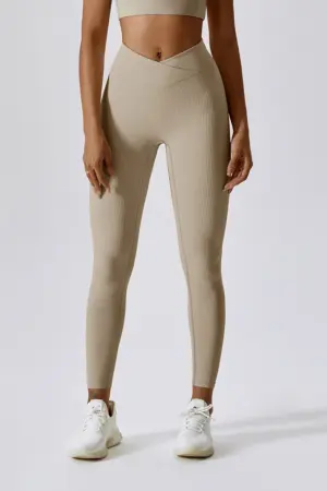 Ribbed Crossover Tights