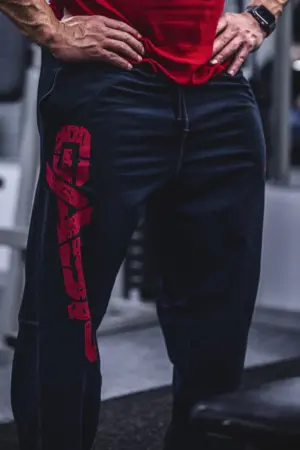 Gasp Vintage Sweatpants - Svart/Rød Treningsbukse