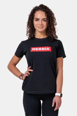NEBBIA Basic T-skjorte Woman - Sort