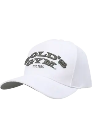 Gold's Gym Curved Cap - White
