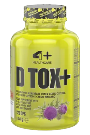 4+Nutrition D TOX+ // 120 kapsler