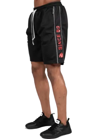 Functional Mesh Shorts - Black/Red