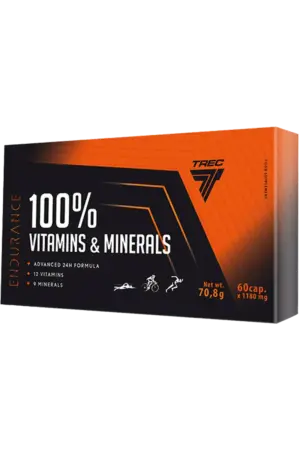 100% Vitamins & Minerals Endurance - 60 kapsler