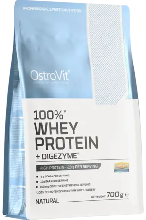 100% Whey Protein + Digezyme // 700g Natural  Proteinpulver