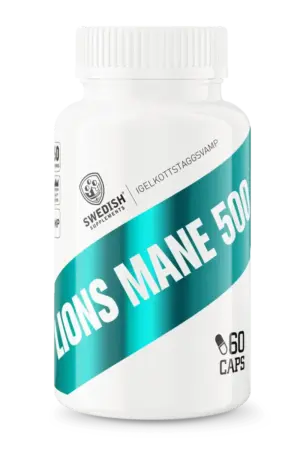 Lions Mane 500 mg – 60 kapsler  Lion's Mane