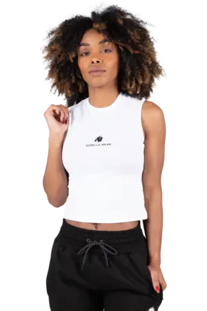 GW Livonia Crop Top - White L Singlet